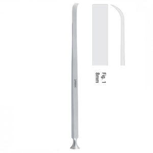 Osteotome pterygoid Hargis curved 8mm, 220mm
