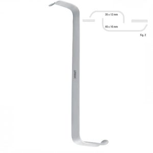 Retractor soft tissue Tessier z-shape fig.2, 150mm