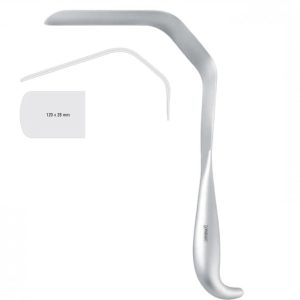 Retractor thorax Tessier fig.2, 280mm