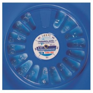 Zestaw koron poliestrowe przedtrzonowce 6-32 (32szt)