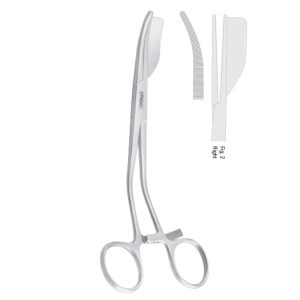 Clamp ramus Steinhauser curved right 150mm