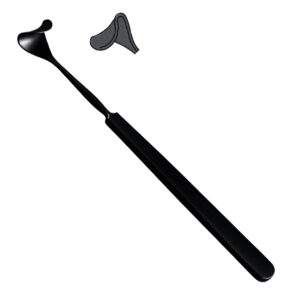 Retractor orbital/eye lid Tessier 10mm, 150mm black
