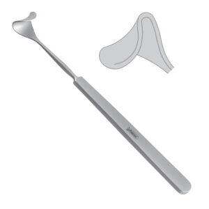 Retractor orbital/eye lid Tessier 20mm, 150mm