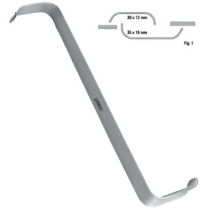 Retractor soft tissue Tessier z-shape fig.1, 150mm