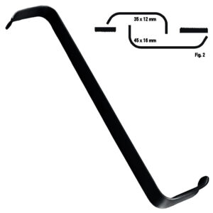 Retractor soft tissue Tessier z-shape fig.2, 150mm black