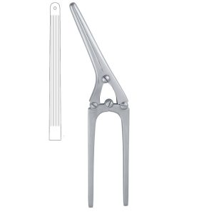 Klem/Zacisk jelitowy Payr z trzpieniem 290mm