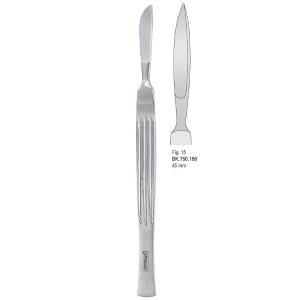 Skalpel ze stali nierdzewnej, ostrze 45mm fig. 15