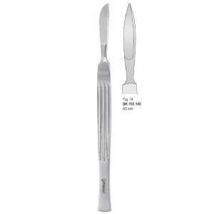 Skalpel ze stali nierdzewnej, ostrze 40mm fig. 14