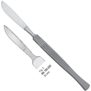 Scalpel stainless steel 25mm blade fig. 2