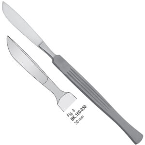 Scalpel stainless steel 30mm blade fig. 3