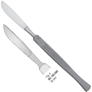 Scalpel stainless steel 35mm blade fig. 4, 150mm