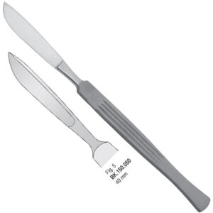 Scalpel stainless steel 40mm blade fig. 5, 160mm