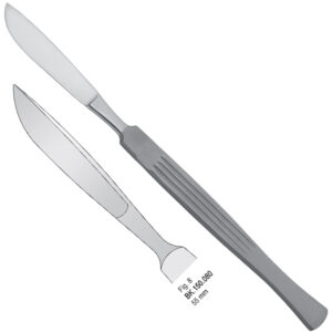 Scalpel stainless steel 55mm blade fig. 8