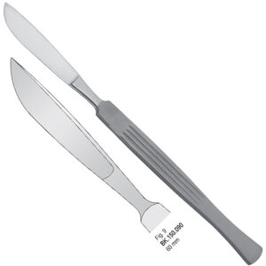 Scalpel stainless steel 60mm blade fig. 9