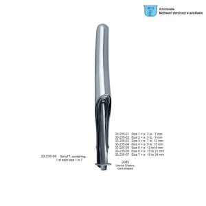 Zestaw rozszerzadeł macicznych Jolly 7 szt. (3/7mm-18/24mm)