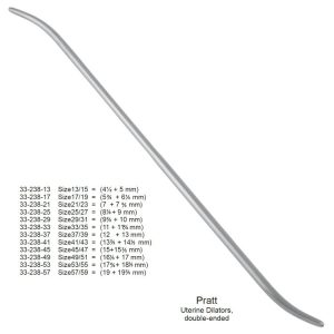 Rozszerzadło maciczne Pratt dwustronne 4.5mm/5mm fig.13/15