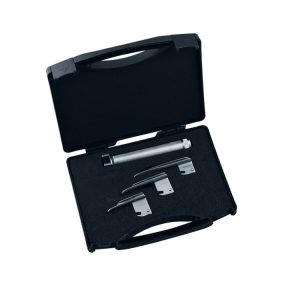 Miller Zestaw laryngoskopowy z wymiennym światłowodem (Max-Led rękojeść wąska + łyżki fig.00, 0, 1)