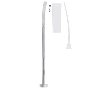Osteotome Obwegeser elastic curved 11mm, 210mm