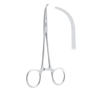 Forceps wire grasping Obwegeser fig.2 curved 180mm