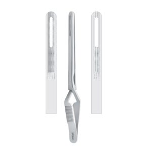 Clamp rib Obwegeser atraumatic straight 120mm