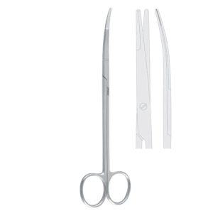 Scissors undermining Obwegeser curved 180mm