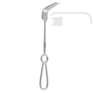 Retractor third molar Obwegeser 70x13/23mm, 220mm