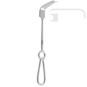 Retractor third molar Obwegeser 75x15/22mm, 220mm