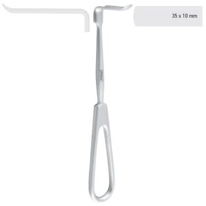 Obwegeser Hak do tkanek miękkich wklęsły zag.w górę 35x10x170mm / 6 3/4"