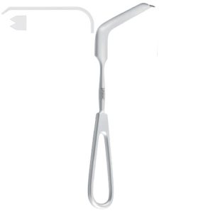 Obwegeser Hak gałązkowy wklęsły zag.w dół 75x12/22mm/170mm