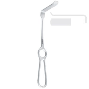 Obwegeser Hak do tkanek miękkich płaski zag.w górę 42x11mm/220mm