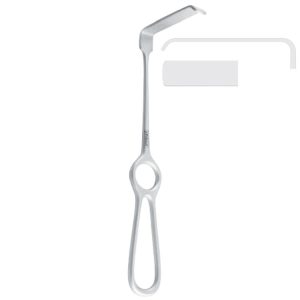 Obwegeser Hak do tkanek miękkich płaski zag.w dół 35x10mm/220mm