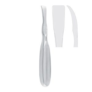 Elevator periosteal Tessier sharp curved 12mm, 205mm