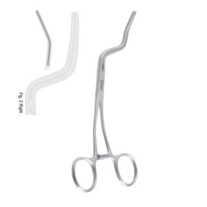 Clamp mylohyoid muscle Terry atraumatic right 170mm
