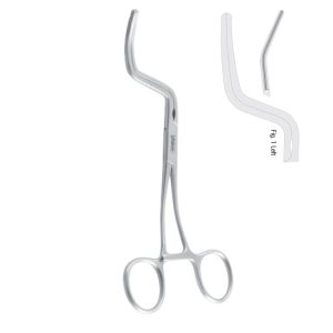 Clamp mylohyoid muscle Terry atraumatic left 170mm