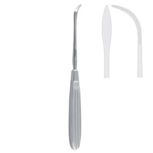 Elevator-explorer Steinhauser blunt curved 5mm, 185mm