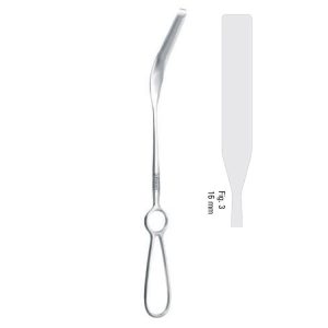 Retractor ramus medial Burton 16mm, 300mm