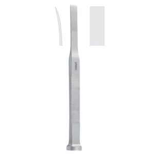 Tessier Osteotom zagięty, płaski uchwyt 7mm/165mm