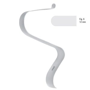 Tessier Hak do tkanek miękkich kształt S 12x125mm, czarny