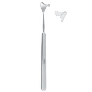 Retractor orbital/eye lid Tessier 10mm, 150mm black