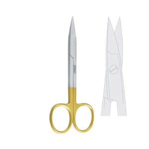 Scissors wire cutting Tessier straight 120mm TC