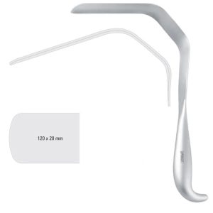 Retractor thorax Tessier fig.2, 280mm black
