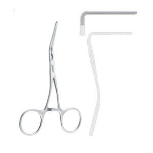 Forceps TMJ disc/bi-laminar zone Falcon atraumatic 45° 120mm