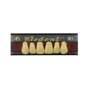 Estetic zęby akrylowe przednie górne 45, kolor N3, 6 szt.