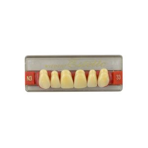Estetic zęby akrylowe przednie górne 33, kolor N3, 6 szt.