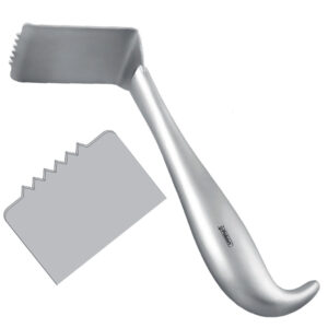 Retractor illiac crest Tessier toothed fig.3, 180mm