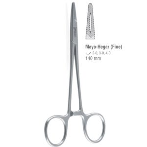 Igłotrzymacz Mayo-Hegar fine 140mm