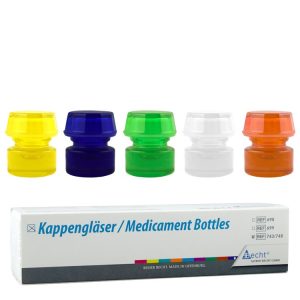 Zestaw szklanych buteleczek bez stojak 5 szt.