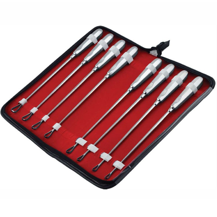 Zestaw skrobaczek Recamier tępych-sztywnych od fig 1 do 8 (8 szt) Zestaw skrobaczek Recamier tępych-sztywnych od fig 1 do 8 (8 szt)