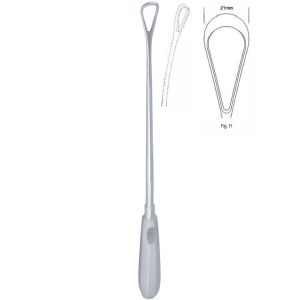 Skrobaczka maciczna Recamier tępa-giętka 21mm 310mm fig.11