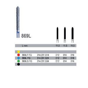 Wiertło diamentowe na turbinę, nasyp średni, 869L.314.291.524.014